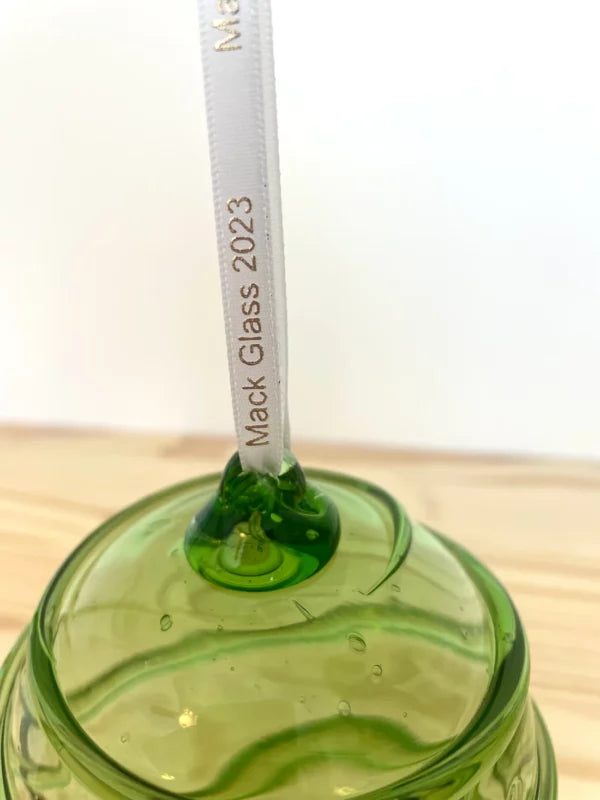 GREEN SPUN ORNAMENT